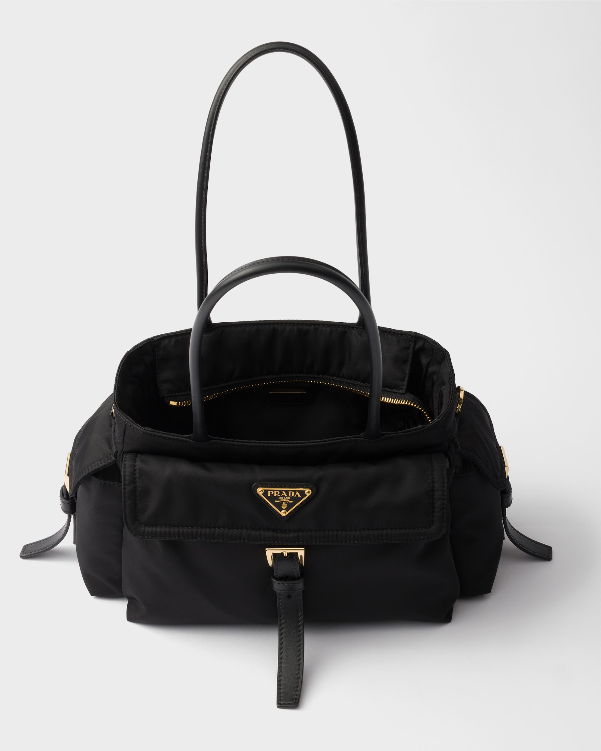 Prada Explore medium Re-Nylon and leather tote bag - Image 3